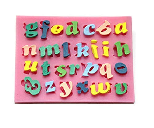 Silikonform Alphabet Buchstaben Kleinbuchstaben Fondant Kuchen Geschenkidee von LoveLegis