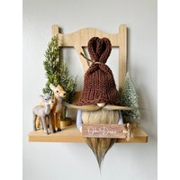 Weihnachtszwerg, Winterzwerg, Feiertagsschild-Zwerg, Tier-Tablett-Dekor, Bärtiger Zwerg, Schnurrbart-Zwerg, Zwergengeschenk, Strick-Zwerge von LoveLifeGifts