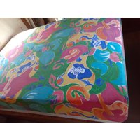 Ralph Lauren Costa Paradiso Full Size Spannbettlaken-Baumwolle Abstrakt-Rare Vintage 1994-Last One von LoveMyLinens
