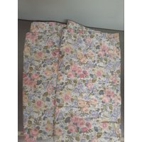 Vintage Laura Ashley Drapes-Quartett 21 cm Lang Gefüttert Exkl. Zustand von LoveMyLinens