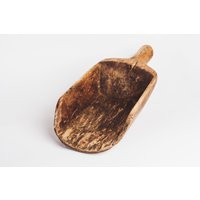 Antike Primitive Hand Geschnitzte Vintage Holz Schaufel Wabi Sabi Dekor Rustikale Riesige Holzkelle von LoveUssrVintage