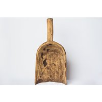Antike Primitive Hand Geschnitzte Vintage Holz Schaufel Wabi Sabi Dekor Rustikale Riesige Holzkelle von LoveUssrVintage