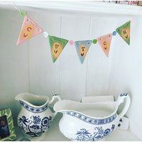 Cwtch Keramik Mini Wimpelkette Pastell Rosa, Blau, Grün - Handgefertigt in Wales Cwtch Keramik Mini Wimpelkette Pastell Rosa, Blau, Grün - Handgefertigt in Wales von LoveandLovelier