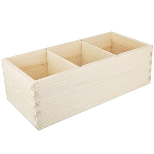 Holz Box Dreikammer Organizer Decoupage DIY von Loveart