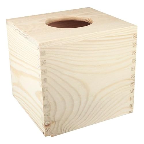 Holz Taschentuch hoch mit Rundloch - Taschentuchbox für DIY und Handwerk von Loveart