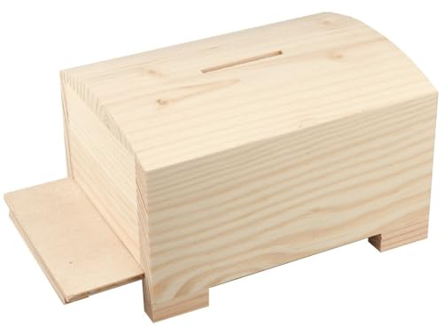 HolzSpardose Koffer mit Riegel 12,5 x 9,5 cm - für Decoupage Aufbewahrungsbox DIY von Loveart