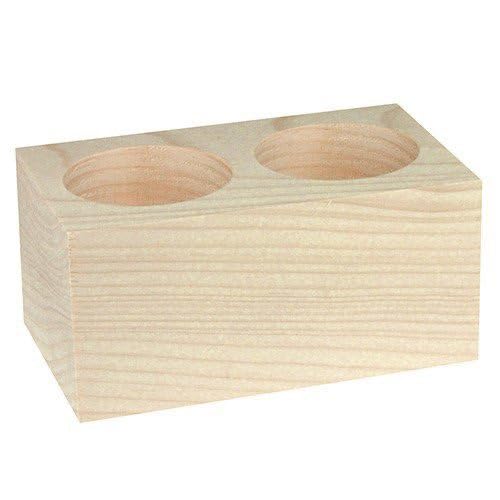 Kerzenhalter Holz für 2 Teelichter - Decoupage DIY Deko Kerzenhalter Holz für 2 Teelichter - Decoupage DIY Deko von Loveart