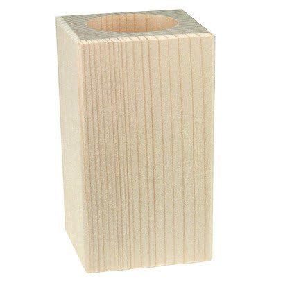 Kerzenständer Holz Quadratisch Buche Höhe 10 cm DIY Deko Decoupage Kerzenständer Holz Quadratisch Buche Höhe 10 cm DIY Deko Decoupage von Loveart