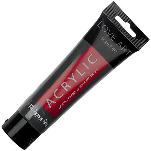 LOVEART Acrylfarbe 100ml - paynes grey 797 - dunkelgrau von Loveart