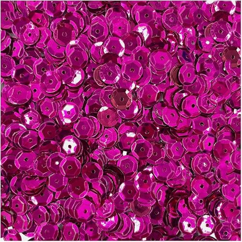 Pailletten rund Metallic 9mm 15g - Loveart - fuchsia von Loveart
