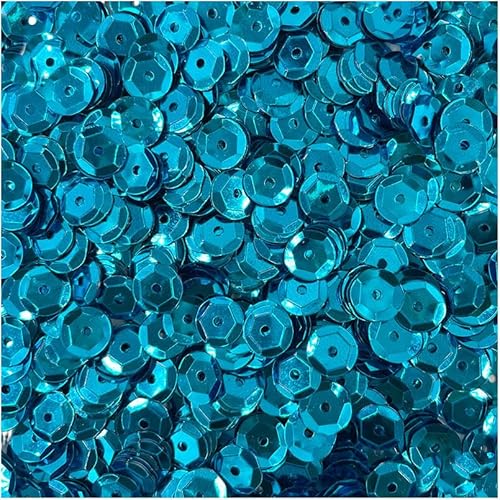 Pailletten rund Metallic 9mm 15g - Loveart - türkis von Loveart