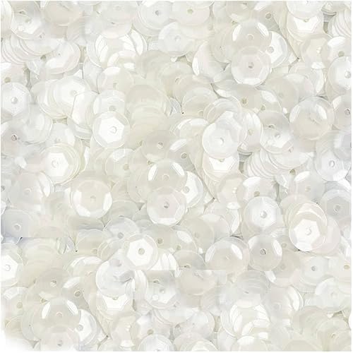 Pailletten rund matt 9mm 15g - Loveart - weiß Pailletten rund matt 9mm 15g - Loveart - weiß von Loveart