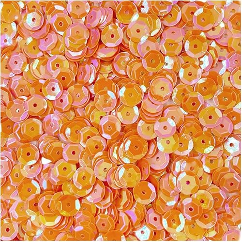 Pailletten rund schillernd 9mm 15g - Loveart - orange Pailletten rund schillernd 9mm 15g - Loveart - orange von Loveart