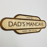 Voll Personalisierte Holz Gravierte Schild Hängen Plakette - Ideal Für Den Vatertag Opa/Papa Graviert Mit Namen Geschenk Ihn von LovebyLaser