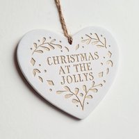 Personalisierter Feiertagsschmuck - Familie Weihnachtsdekoration Handgemachter Festlicher Baumschmuck von LovedByPot