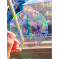 Schädel Im Mond Celestial Fenster Sun Catcher Aufkleber/Regenbogen Maker von Lovelittlenikki