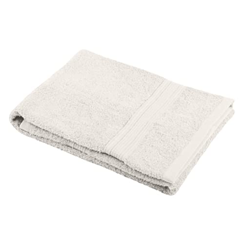 Lovely Casa - Badetuch – Größe 30 x 50 cm – 100% Bio-Baumwolle – Farbe Ecru – Modell Lagune – Badetuch – waschbar bei 40 °C – außergewöhnliche Qualität von Lovely Casa