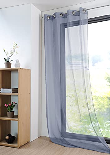 Stof - Gardine 135 x 260 cm -MONNA-Denim, Polyester R61697023VL Stof - Gardine 135 x 260 cm -MONNA-Denim, Polyester R61697023VL von Stof