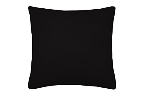 Lovely Casa – Kissen – Modell Duo – Schwarz Leinen – 50 x 50 cm – 100 % Baumwolle von Lovely Casa