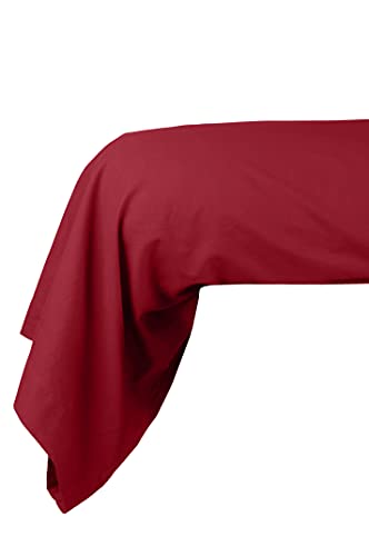 Lovely Casa – Kissenbezug für Nackenrolle – Modell Cottage – Rot – 45 x 185 cm – 100 % Baumwolle von Lovely Casa