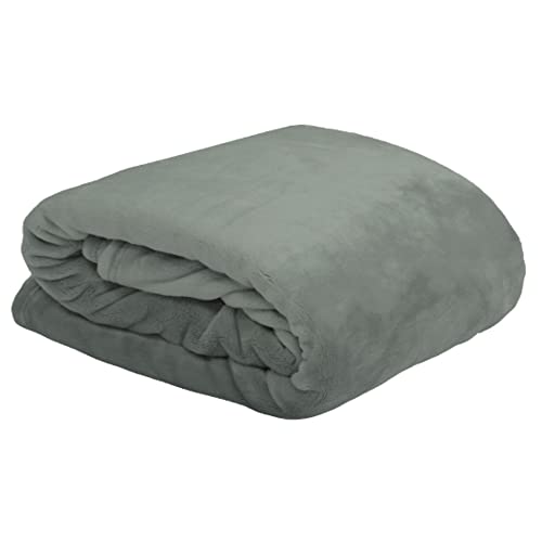 Lovely Casa - Kuscheldecke – Größe 130 x 160 cm – 100% Polyester – Farbe Khaki – Modell Schmusetuch – Decke – Fleecedecke – weich, warm, gemütlich und kuschelig von Lovely Casa