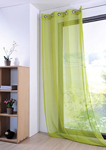 LOVELY CASA Monna Vorhang 140 x 280 cm Polyester Linde 280 x 140 cm von Stof