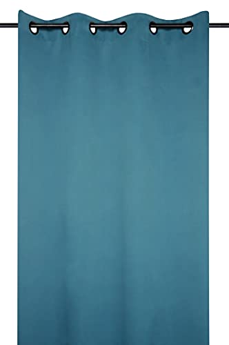 Lovely Casa Note Vorhang, Blickdicht, 135 x 250 cm, einfarbig, Blau von Lovely Casa