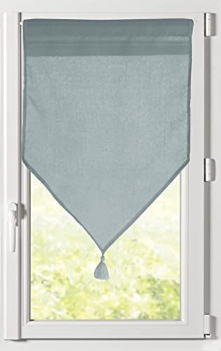 Lovely Casa Scheibengardine, Modell Monna, Eukalyptus, 60 x 120 cm, 100% Polyester Lovely Casa Scheibengardine, Modell Monna, Eukalyptus, 60 x 120 cm, 100% Polyester von Stof