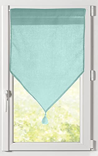 Lovely Casa Scheibengardine, Modell Monna, Jade, 60 x 120 cm, 100 % Polyester von Lovely Casa