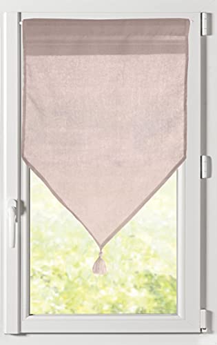 Lovely Casa - Scheibengardine – Modell Monna – Roselin – 60 x 90 cm – 100% Polyester von Lovely Casa