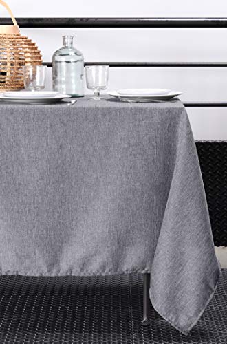Lovely Casa – Tischdecke – Modell Bea – Grau – 140 x 200 cm – 100 % Polyester von Lovely Casa