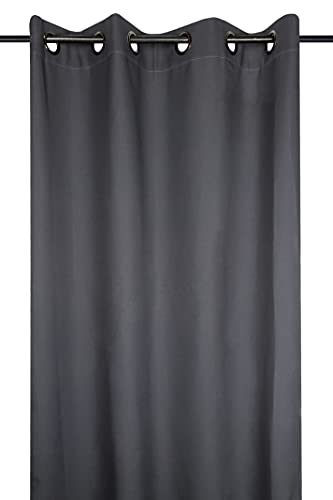 Stof - Vorhang, Modell Nelson, Anthrazit, 135 x 180 cm, 100% Polyester von Stof