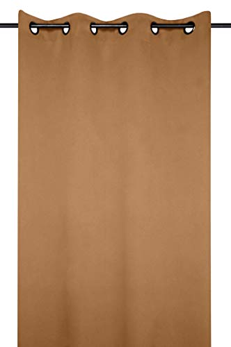 Lovely Casa Vorhang, Modell Notte, Camel, 135 x 180 cm, 100 % Polyester von Lovely Casa