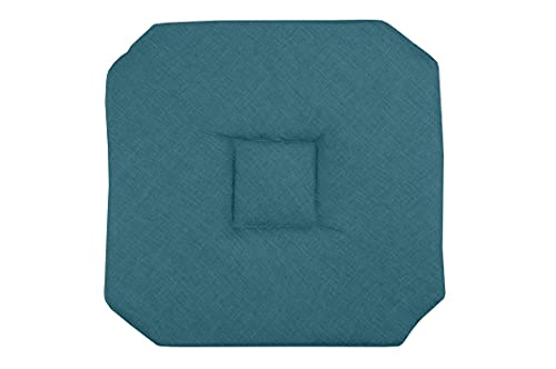 Lovely Casa cu8538007gal Bea Sitzkissen Italienische Polyester Türkis 40 x 40 cm von Lovely Casa