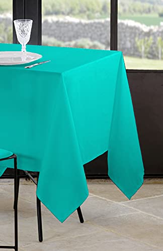 Lovely Casa Tischdecke – Größe 145 x 300 cm – 100% Polyester – Farbe Celadon – Modell Nelson – rechteckig – Tischwäsche – waschbar bei 30 °C – außergewöhnliche Qualität, 145x300 cm von Lovely Casa