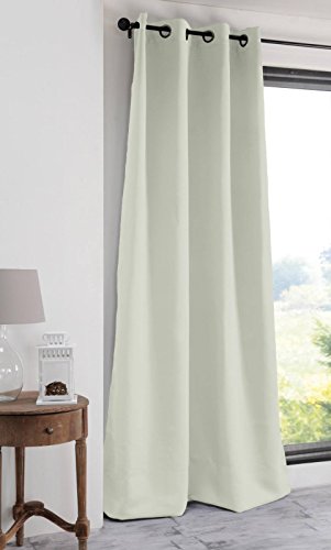 Lovely Casa r41840002 Notte Vorhang Blickdicht Polyester Ecru 180 x 135 cm von Lovely Casa