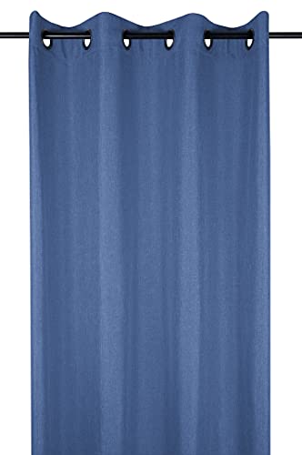 Lovely Casa r68538006 Bea Ösenschal Polyester Marineblau 260 x 140 cm von Lovely Casa