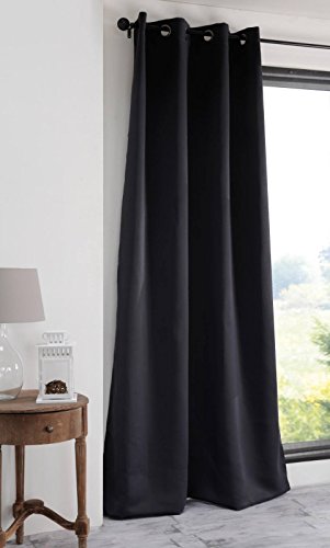 Lovely Casa Vorhang, Outdoor, Schwarz, 280x140 cm von Stof