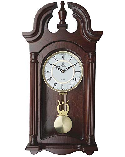 Pendel-Wanduhr, batteriebetrieben, hölzerne hängende Großvater-Wanduhr mit Pendel, 59,7 x 22,9 cm, leise, nicht klingelnd, mit Echtholz für Wohnzimmer-Dekor, Büro und Heimdekoration, Geschenk Pendel-Wanduhr, batteriebetrieben, hölzerne hängende Großvater-Wanduhr mit Pendel, 59,7 x 22,9 cm, leise, nicht klingelnd, mit Echtholz für Wohnzimmer-Dekor, Büro und Heimdekoration, Geschenk von Lovely Home Essentials
