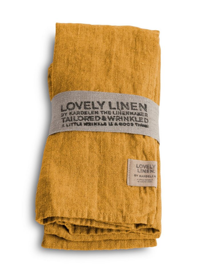 Lovely Linen Stoffserviette Lovely Serviette Leinen honey (1 Stück) von Lovely Linen