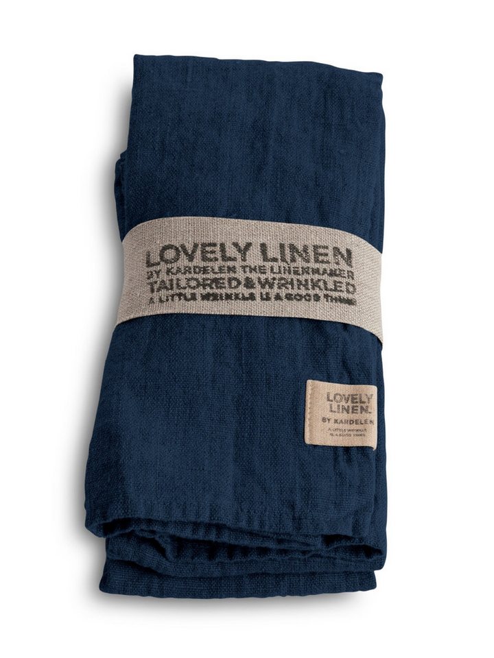 Lovely Linen Stoffserviette Lovely Serviette Leinen midnight blue (1 Stück) von Lovely Linen