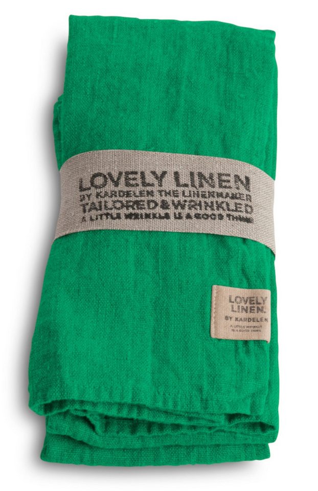 Lovely Linen Stoffserviette Linen Lovely Serviette Leinen mojito (1 Stück), LOVELY 45X45 MOJITO 4-PACK L25xB12xH3 CM von Lovely Linen