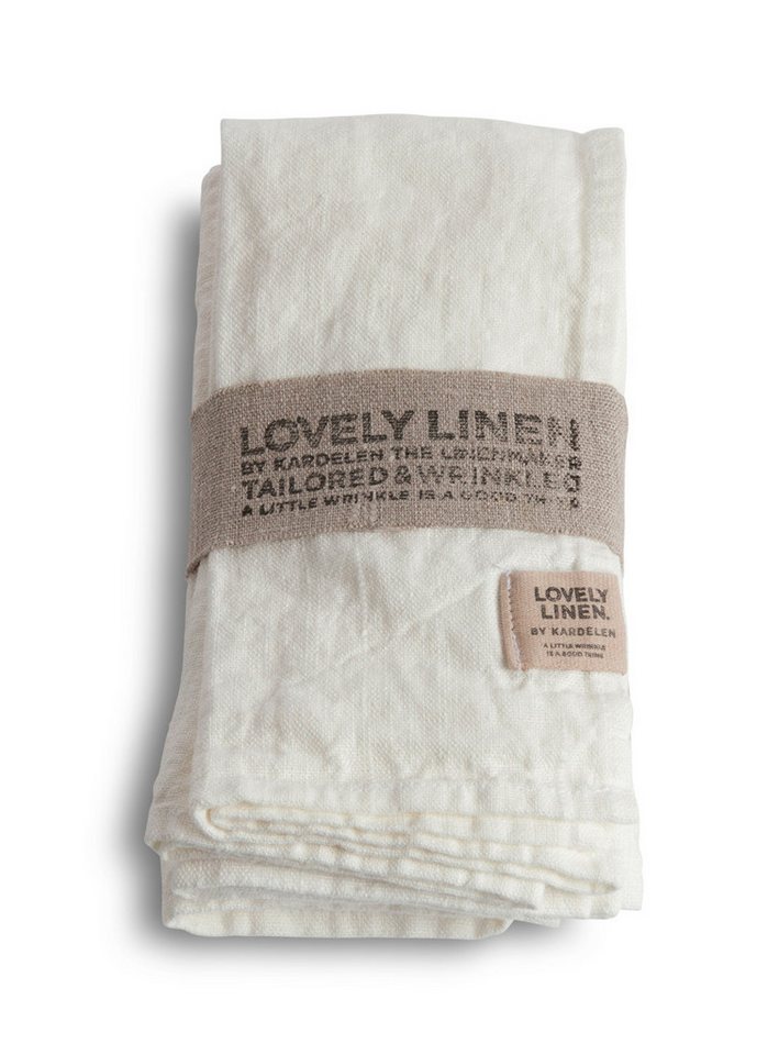 Lovely Linen Stoffserviette Lovely Serviette Leinen off-white (1 Stück) von Lovely Linen