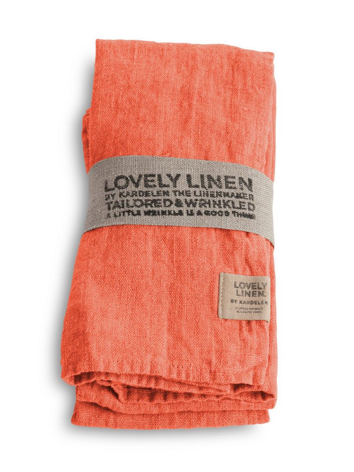 Lovely Linen Stoffserviette Lovely Serviette Leinen peach (1 Stück) von Lovely Linen