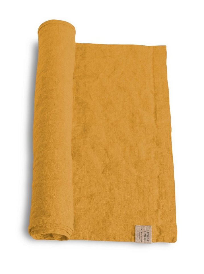 Lovely Linen Tischläufer Linen Lovely Tischläufer Leinen honey 47 x 150 cm, LOVELY 47X150 HONEY L40xB23xH0,5CM von Lovely Linen