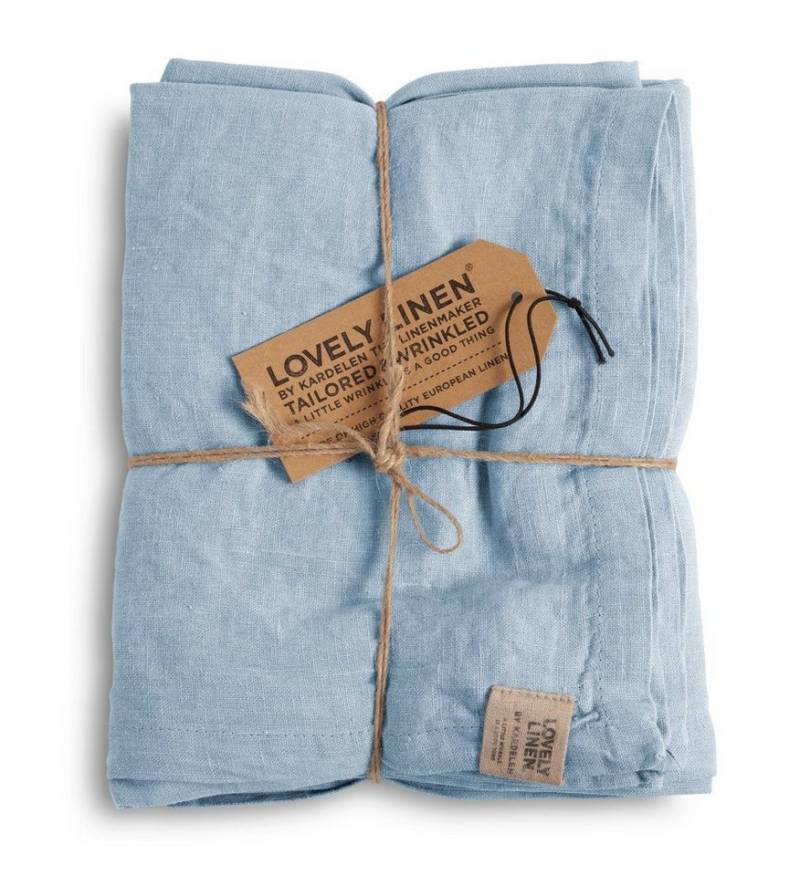 Lovely Linen Tischläufer Linen Misty Tischläufer Leinen sky 45 x 150 cm, MISTY 47X150 SKY L26XB21xH3CM von Lovely Linen