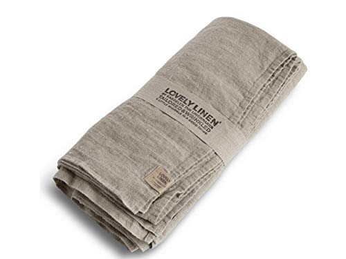 Lovely Linen Lovely Tischdecke Leinen Natural beige 100x100 cm von Lovely Linen by Kardelen