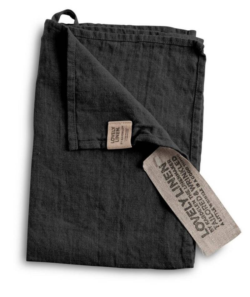 Lovely Linen Platzset Linen Lovely Platzset Leinen dark grey (1 Stück), LOVELY 35X50 DARK GREY L19xB13,5xH2 CM von Lovely Linen