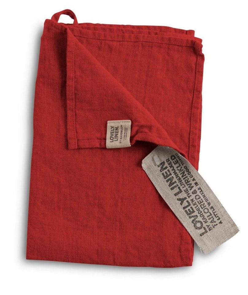 Platzset, Lovely Platzset Leinen real red (1 Stück), Lovely Linen von Lovely Linen