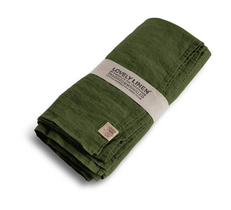 Tischdecke 100x100 cm Lovely Jeep Green von Lovely Linen